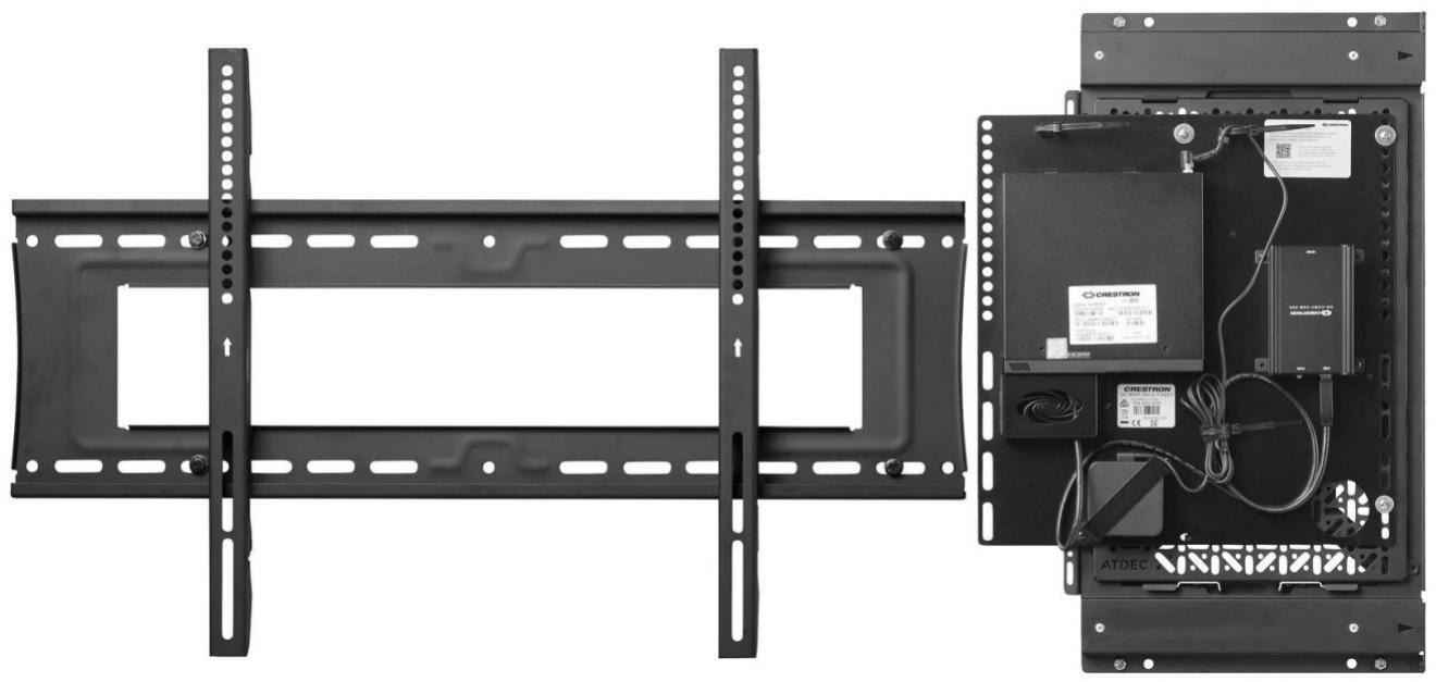 Atdec Media Device Storage Sliding Panel
