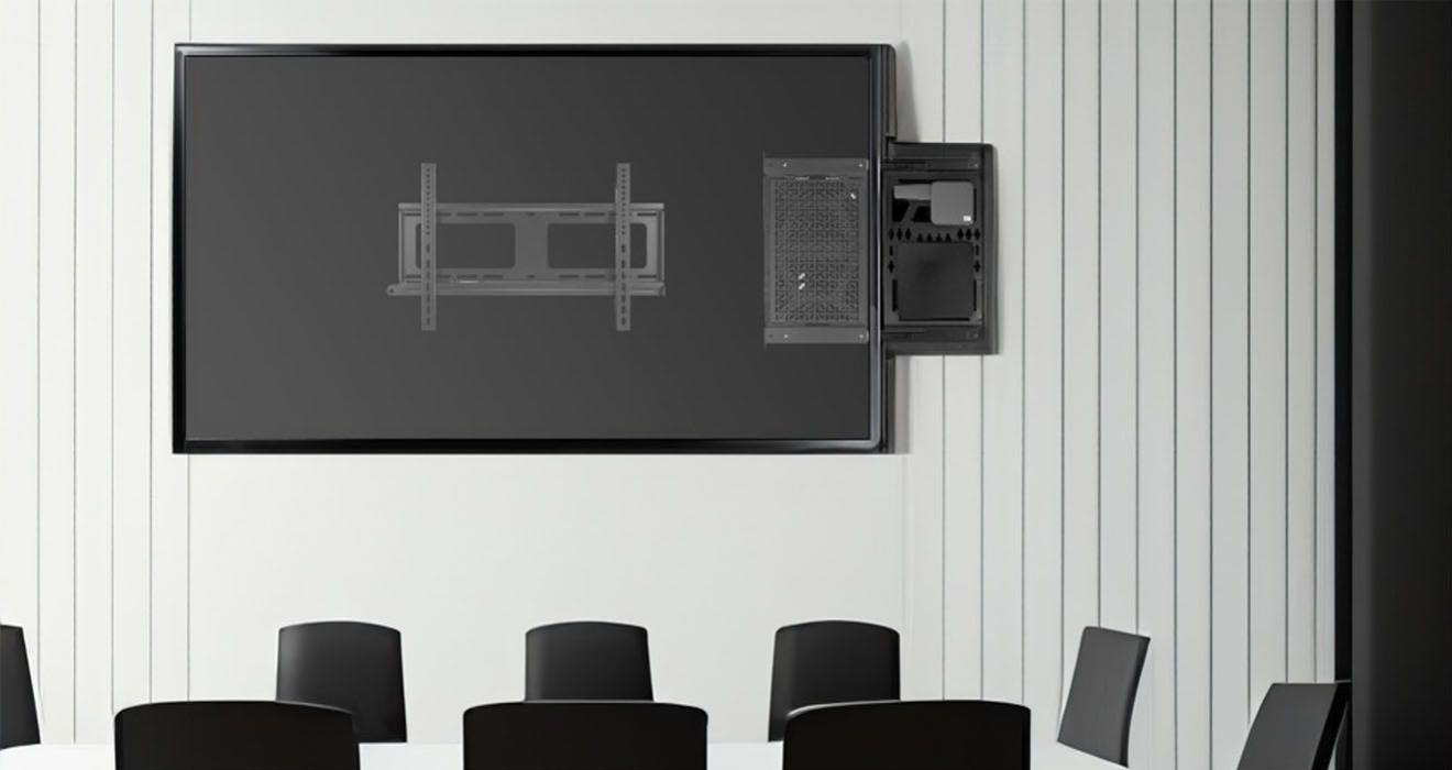 Atdec Media Device Storage Sliding Panel