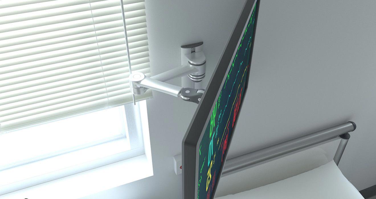 Atdec Full Motion Wall Mount. Up to 32" screens