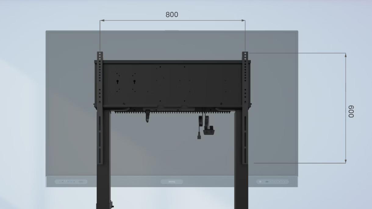 BenQ MT02E Motorised Trolley for 65-86" Displays (Rolling stand with VESA mount)