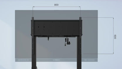 BenQ MT02E Motorised Trolley for 65-86" Displays (Rolling stand with VESA mount)
