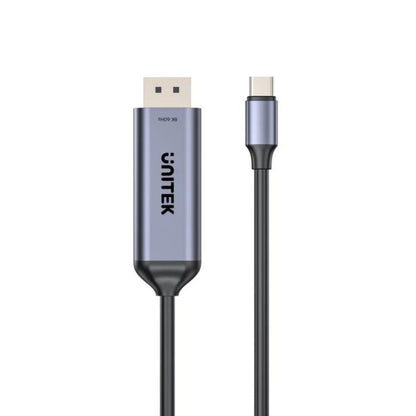 Unitek USB-C to DisplayPort 8K@60Hz BiDirectional 1.8m Cable, backward compatible, Support: HDCP 2.3, Dynamic HDR, Data transfer rate of 10Gbps