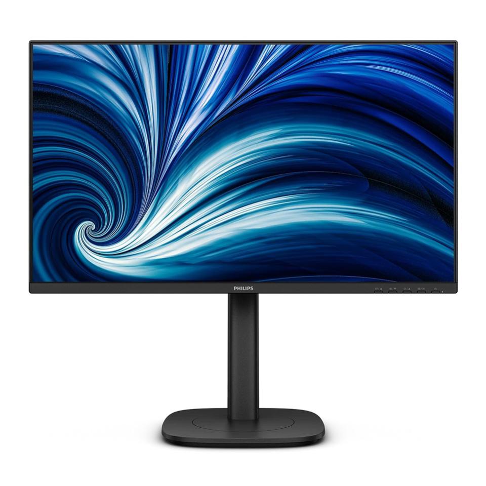 Philips 24B2U3301 24" 16:9, FHD 1920x1080 IPS Business Monitor, 4ms, 120Hz, HDMI, DP, USB-C, Speakers, Height, Pivot, Swivel, Tilt, 4YR Warranty