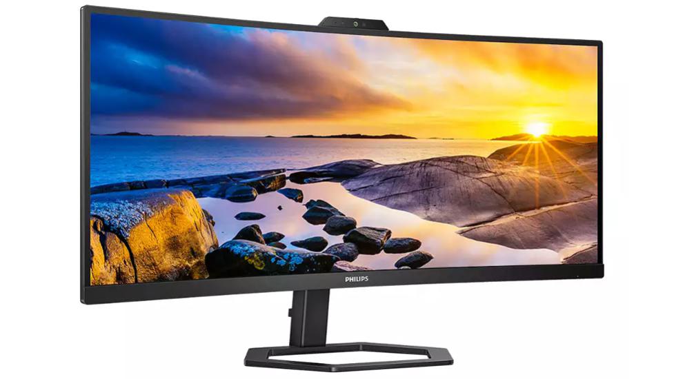 Philips 34E1C5600HE 34" 21:9, Ultrawide QHD 3440x1440 VA Home Curved Monitor, HDMI, DP, 65W USB-C/PD, USB-C Docking, USBHub, SPEAKERS, Webcam, 3YR WTY