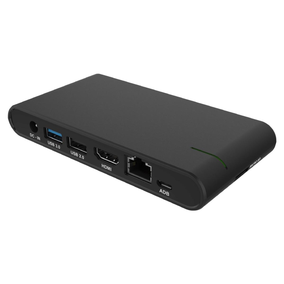 Qbic Phantom BXP-100 4K-UHD Media Player. 4K (3840 x 2160) @ 60fps. ARM Cortex A53, 1.5GHz CPU. Mali-450MP2 GPU. 2GB DDR4. 32GB Storage. Android 12 OS