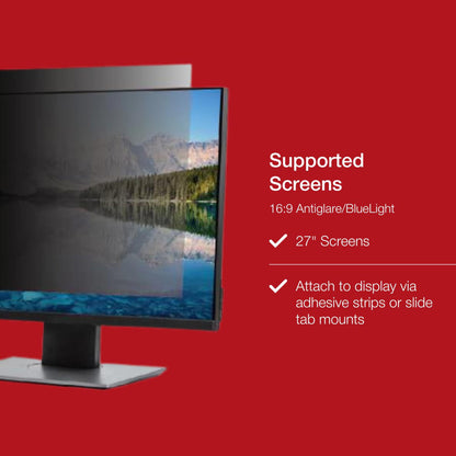 Shintaro Privacy Screen Filter 27" for Monitor with Adhesive Strips