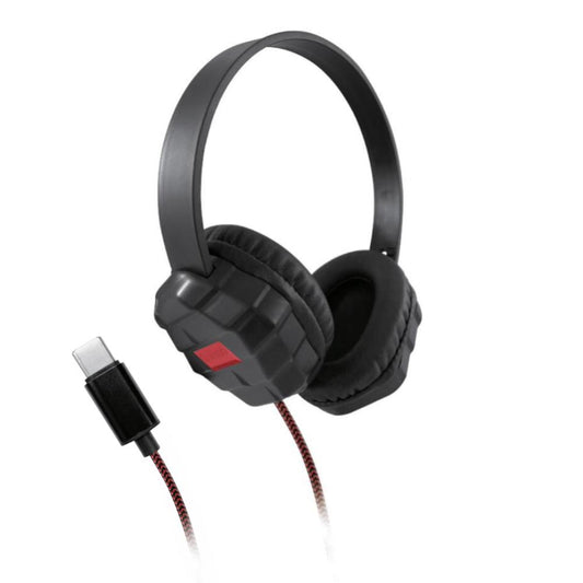 Shintaro Rugged Kids 1.5M Cable 40mm Drivers, Twistable Headband, Volume Cap, USB C Headset Headphone