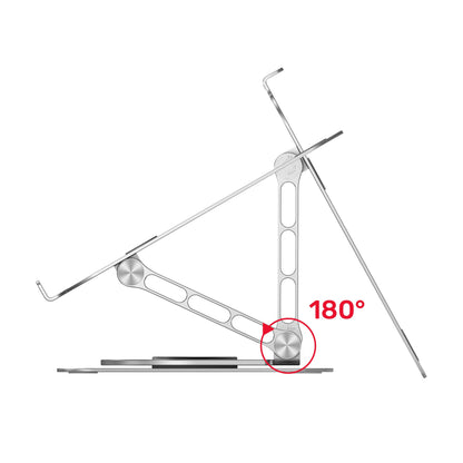 Unitek Adjustable Laptop Stand with 360 Rotating Base, Silver