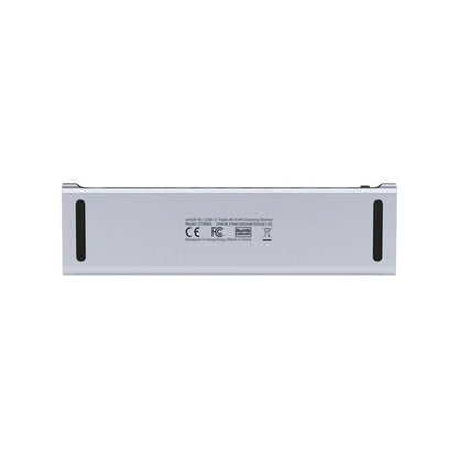 Unitek uHUB15+ USB-C Triple 4K KVM Docking Station, 2x 5Gbps, 1x 10Gbps, 3x 10Gbps, 1x PD 100W, 1x DC5V, Grey