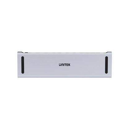 Unitek uHUB15+ USB-C Triple 4K KVM Docking Station, 2x 5Gbps, 1x 10Gbps, 3x 10Gbps, 1x PD 100W, 1x DC5V, Grey