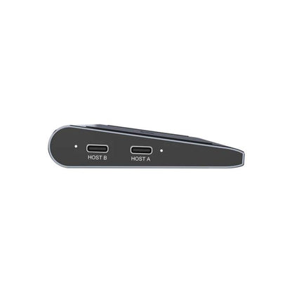 Unitek uHUB15+ USB-C Triple 4K KVM Docking Station, 2x 5Gbps, 1x 10Gbps, 3x 10Gbps, 1x PD 100W, 1x DC5V, Grey