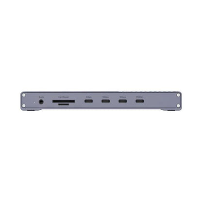 Unitek USB4 40Gbps Triple Display Docking Station, 1x 5Gbps, 2x 10Gbps, 1x PD20W, 1x Host, Grey