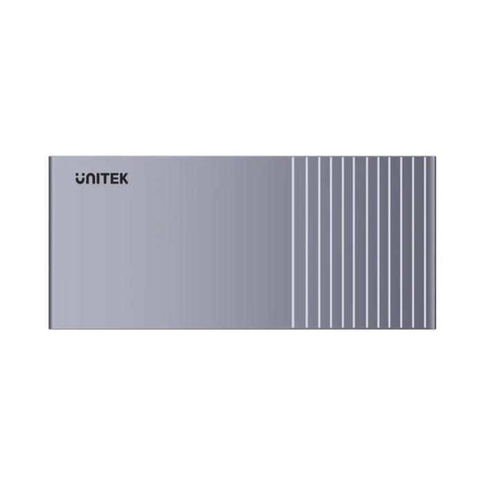 Unitek USB4 40Gbps Triple Display Docking Station, 1x 5Gbps, 2x 10Gbps, 1x PD20W, 1x Host, Grey