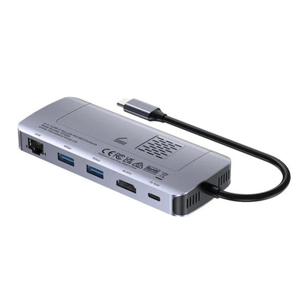 Unitek 6-in-1 USB-C Hub with M.2 SSD Enclosure, 1x USB-C, with PD100W USB-C Host Power, 1x HDMI, 2x USB-A, Ethernet RJ45 Jack, SSD Compatibility*