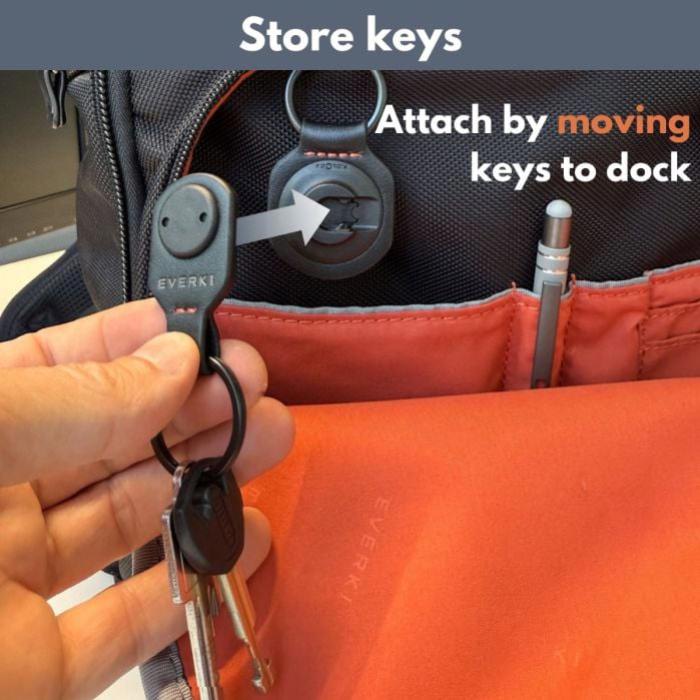 Everki Quick Release Keychain with FIDLOCK magnetic closure