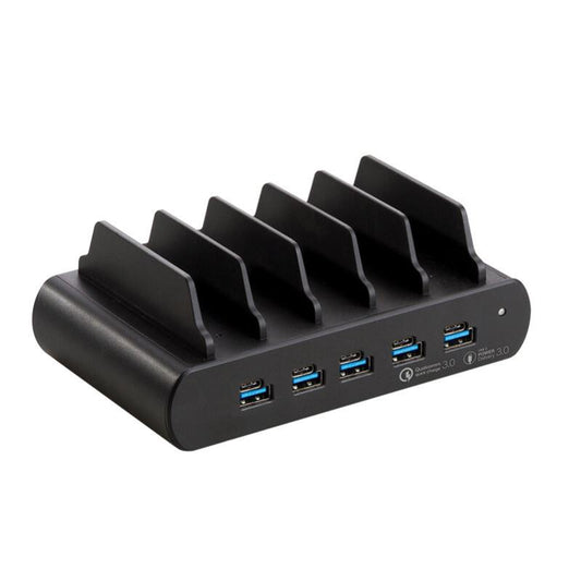 Shintaro 150W 5-Port GaN Charger & Dock with Bays, USB-C/USB-A Multi-Port Charging for Laptops, Tablets, and Phones with Power Sharing