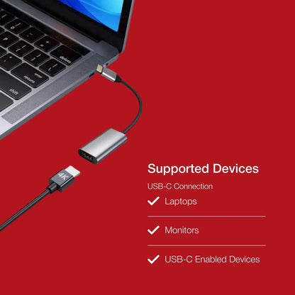 Shintaro USB-C to HDMI 4K Adapter - Connect Your USB-C PC to 4K Monitors, TVs & Projectors - Supports 4K@60Hz & DisplayPort Alt Mode