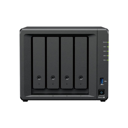 Synology DiskStation DS425+ NAS 4-Bay 3.5" Diskless, Intel Celeron J4125 1 x 1GbE + 1 x 2.5GbE, 2GB RAM, 2 x USB3.2, 3 Year wty