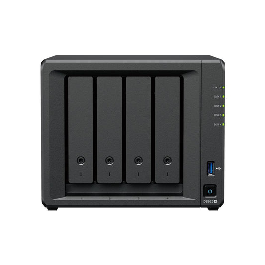 Synology DiskStation DS925+ 4-Bay 3.5" Diskless, AMD Quad Core CPU, 4GB RAM, 2x 2.5GbE, 2 x USB3.2, 1 x Expansion port, 3 Year Wty