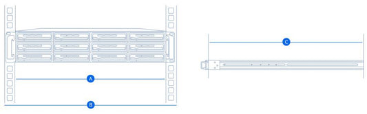 Synology Rail Kit (Fixed) for 1U RackStation NAS