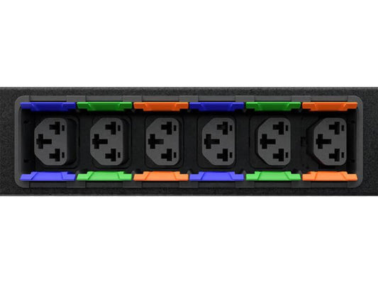 Vertiv Geist F0144849 Basic 1U PDU, 16A, 230V, 1U, 12x Locking IEC C13/C19 Combination outlets, 3m C20 cable