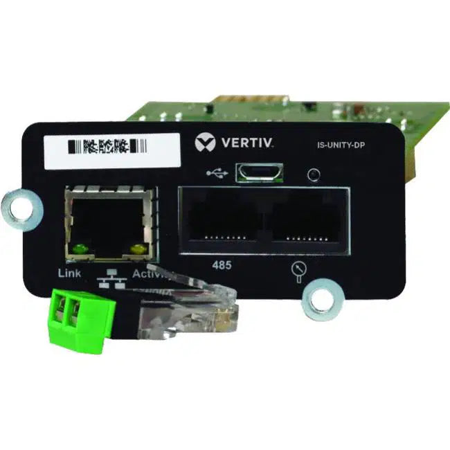 Vertiv Liebert IS-UNITY-DP Management Module for Data Networking USABLE WITH EDGE + GXE3 - NOT FOR GXT5 SERIES
