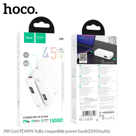 HOCO J98 PD 45W 15000mAh Super fast charging Mini Fully Compatible Power Bank