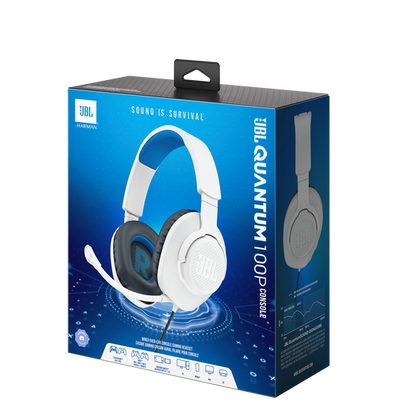 JBL Quantum 100P - White / Blue (PS Version)