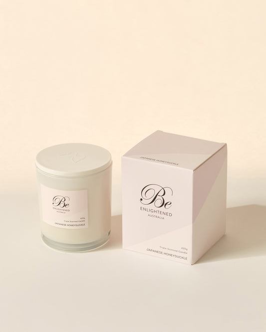 Japanese Honeysuckle Elegant Triple Scented Candle 2 Wick 420g