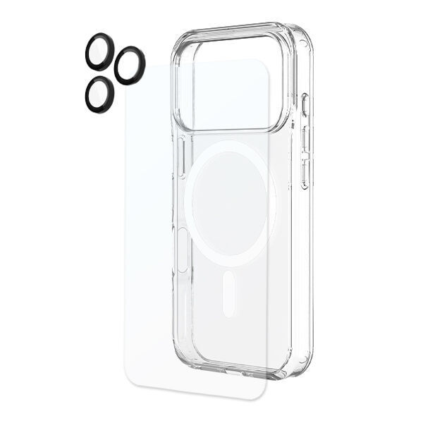 Kore 3 in 1 Protection Pack - Case + Tempered Glass + Lens Protector for iPhone 17 Pro Max