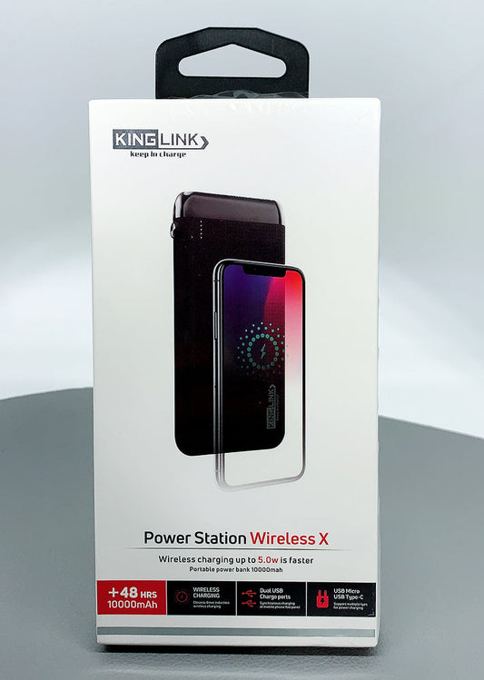 Kinglink 10000 Mah Wireless & Wired X Power Bank KL10000 For Fast Charging