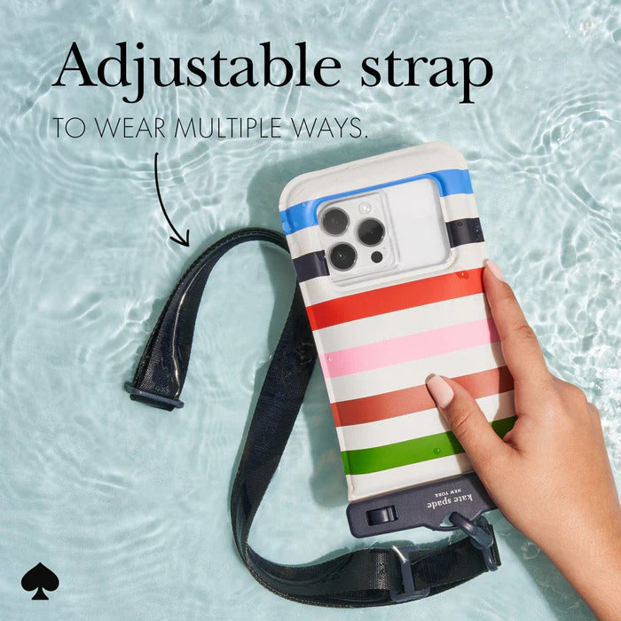 Kate Spade Waterproof Floating Pouch Universal Stripe