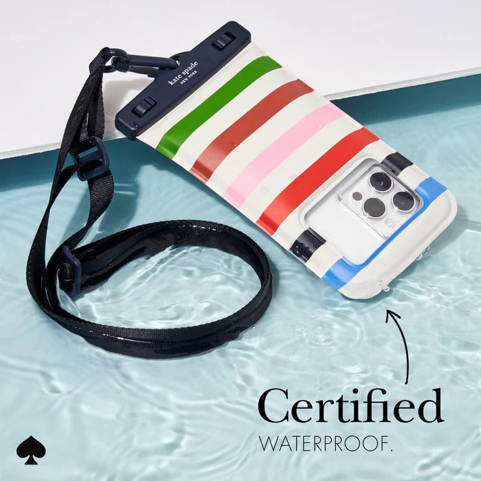 Kate Spade Waterproof Floating Pouch Universal Stripe