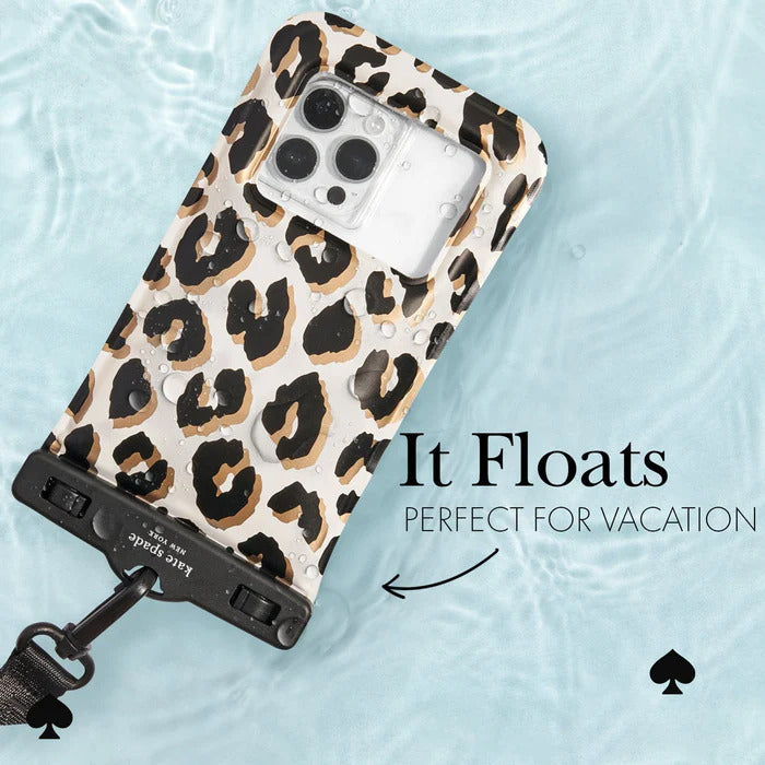 Kate Spade Waterproof Floating Pouch Universal Leopard