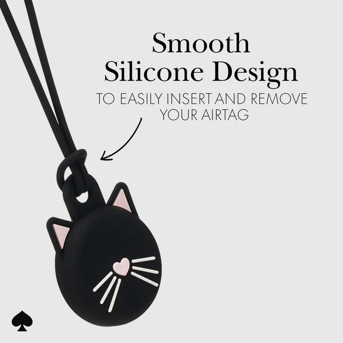 Kate Spade Cat Holder for for AirTag Black Cat