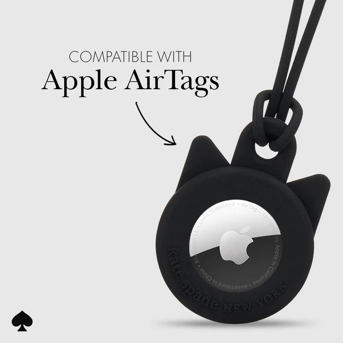 Kate Spade Cat Holder for for AirTag Black Cat