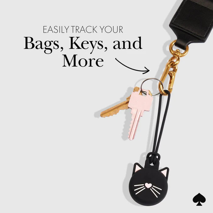 Kate Spade Cat Holder for for AirTag Black Cat