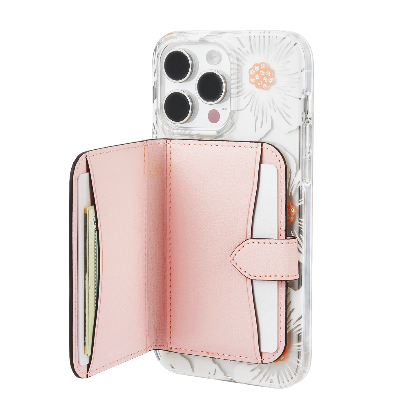 Kate Spade Morgan Magnetic Wallet MagSafe Chalk Pink