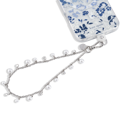 Kate Spade Phone Charm Wrist Strap Dazzling Pearl
