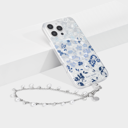 Kate Spade Phone Charm Wrist Strap Dazzling Pearl