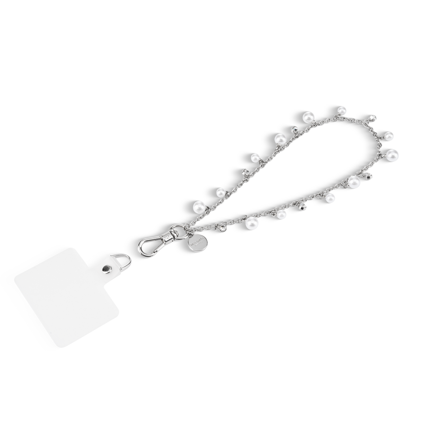 Kate Spade Phone Charm Wrist Strap Dazzling Pearl