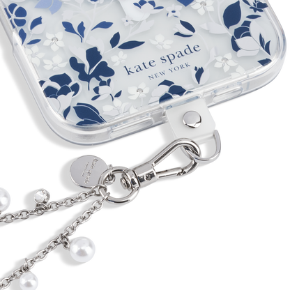 Kate Spade Phone Charm Wrist Strap Dazzling Pearl