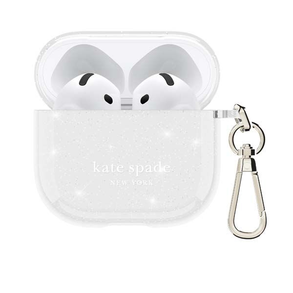 Kate Spade That Sparkle AirPods Case for AirPods 4 - Sliver