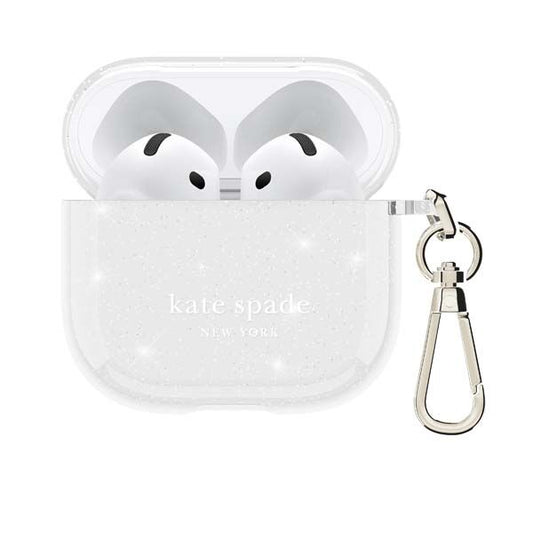 Kate Spade That Sparkle AirPods Case for AirPods 4 - Sliver