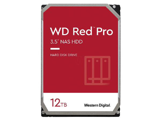 WD Red Pro WD121KFBX 12TB 7200RPM 256MB 3.5" NAS Internal Hard Drive, 5 Year Warranty