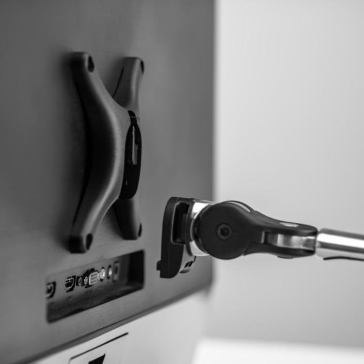 Atdec Dual Monitor Swing Arms Mount on Post