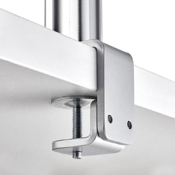 For Monitor Rigid Atdec F Clamp Desk Fixing recycled aluminium Mount - Silver
