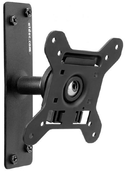 Atdec Spacedec Display Direct Wall Mount Black - Swivel mount. Max load 25kg. VESA 75x75 100x100