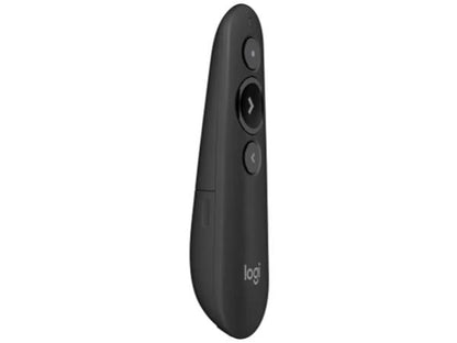 Logitech Wireless + Bluetooth Presenter R500s, 2.4GHz Wireless Receiver - Black