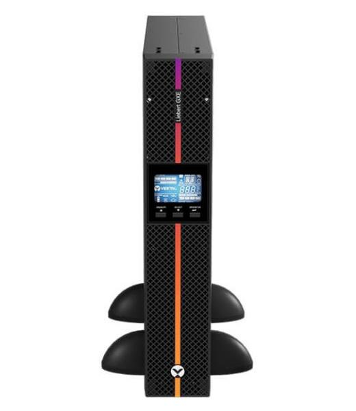 Vertiv Liebert GXE3-1500IRT2UXL, 1500VA 1350W 230V, Double Conversion UPS, 0.9 PF, 2U Rack-Tower, 8 x C13, Single Phase